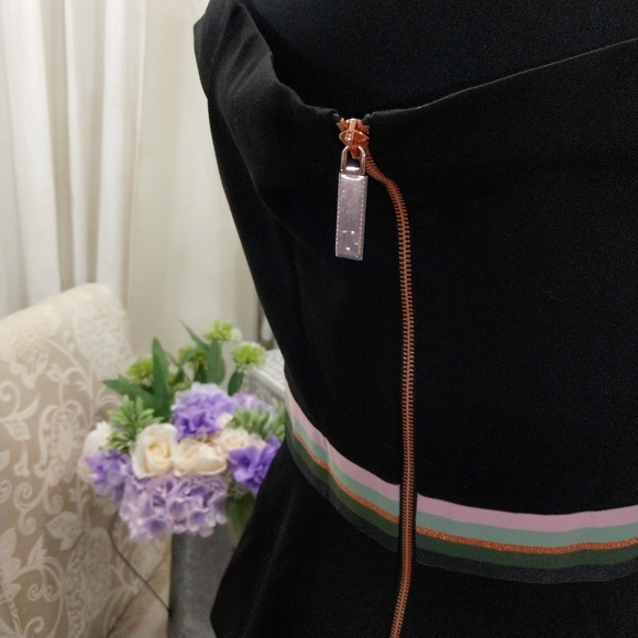 🍒NWT🍒 TED BAKER SWEETHEART PEPLUM TOP - Picture 4 of 6